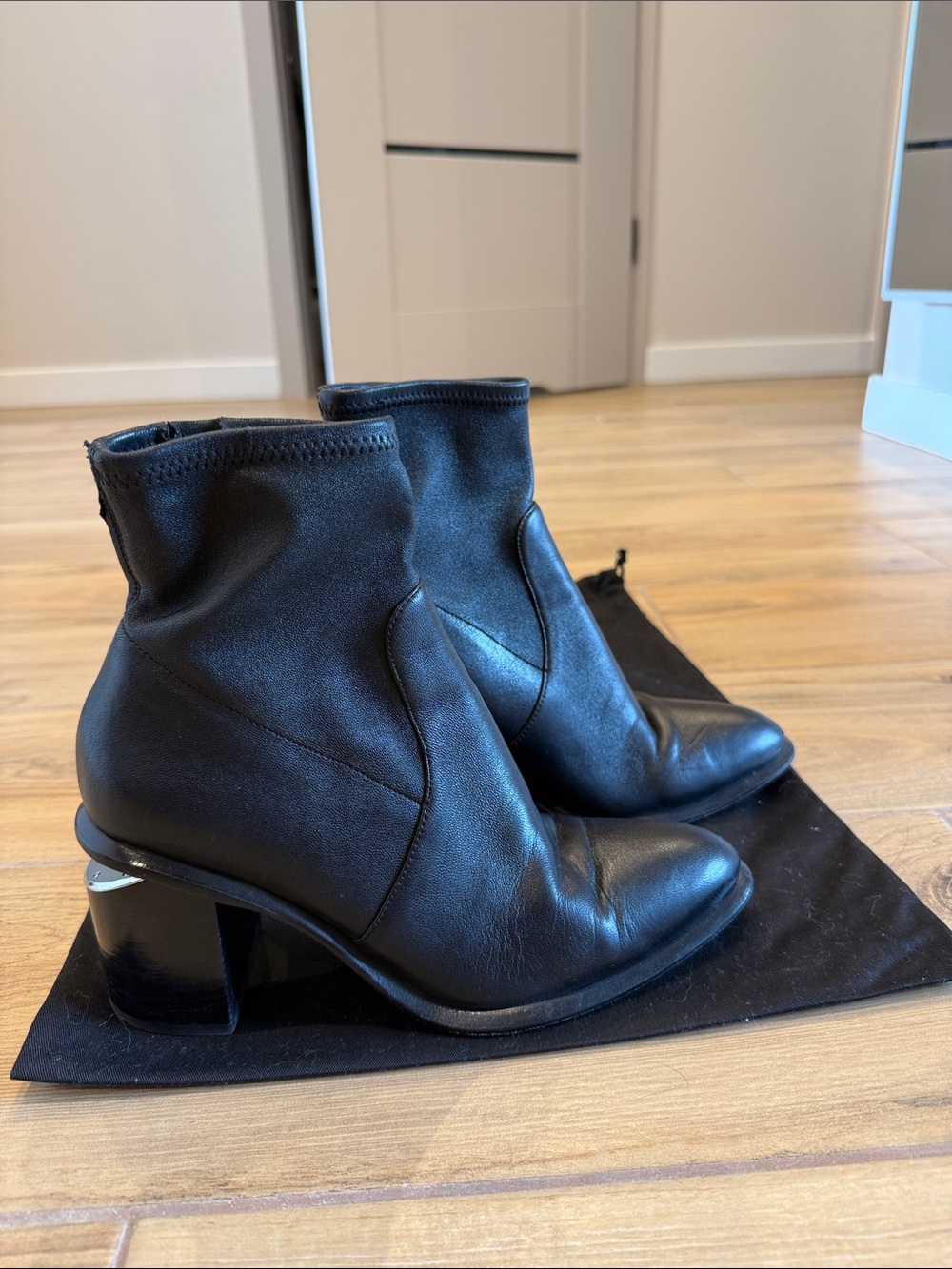 Alexander Wang Black Ankle Boots